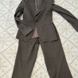 Eleventy Gray Blazer Single-Breasted Notched Lapel